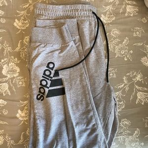 grey adidas joggers